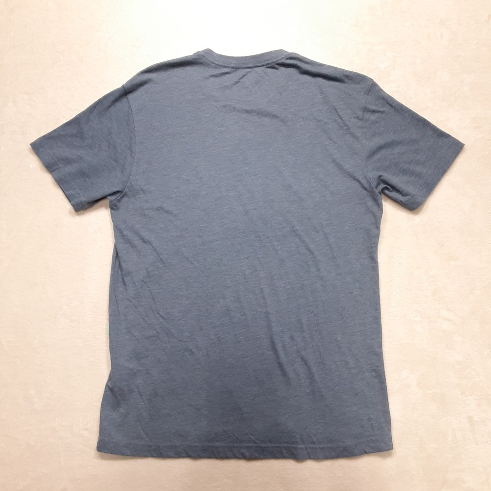 Vissla Mens Everyday Heather T-Shirt Medium Blue Crew SS Station Tee - Picture 2 of 8